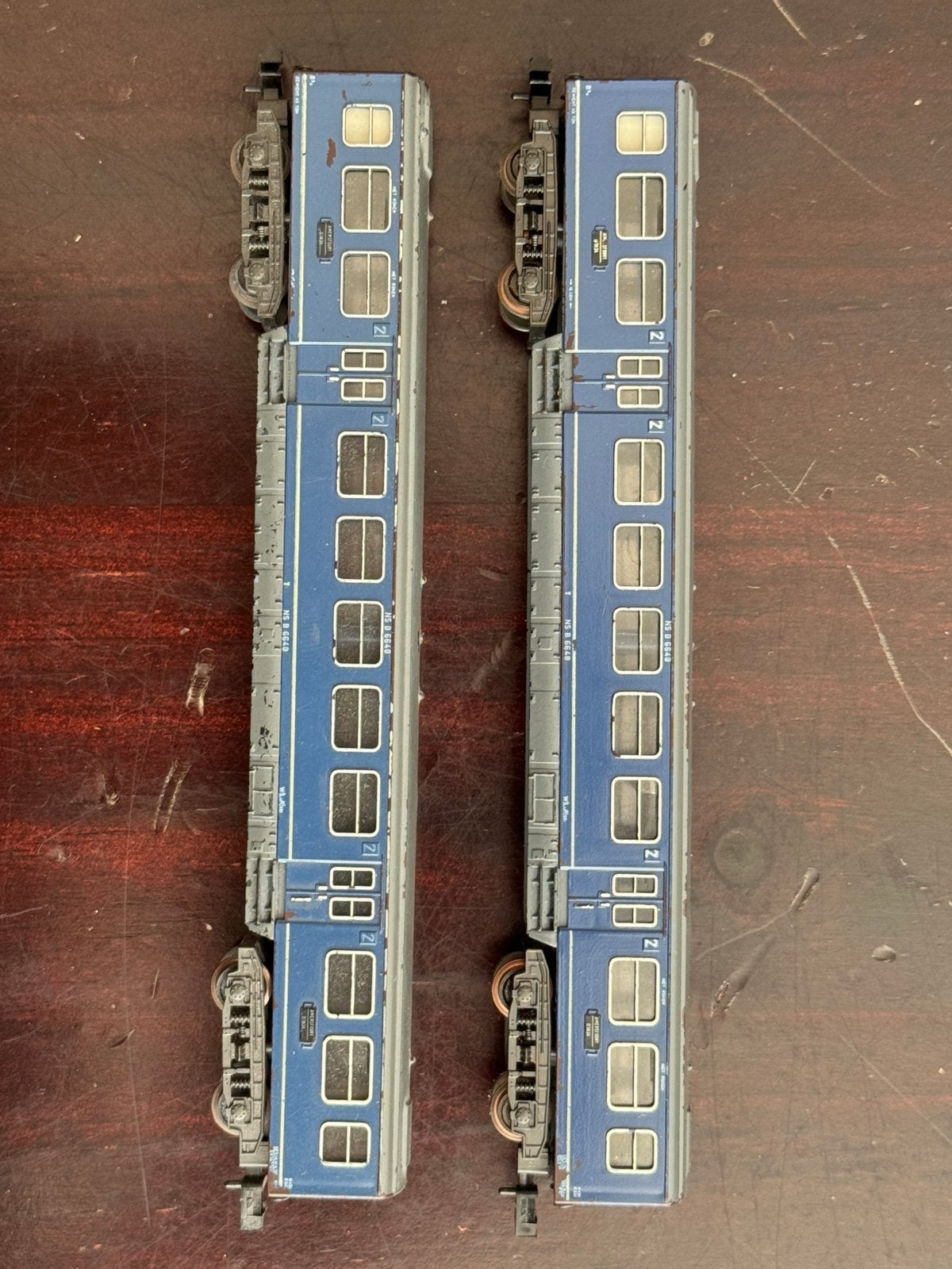 Minitrix NS wagons Plan E | 1/160 N spoor, Gebruikt, Gelijkstroom, Trix, Wagon