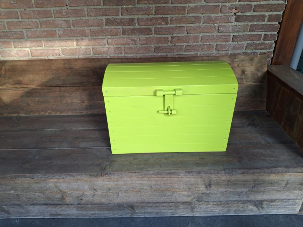 Groene speelgoedkist - 63x34x45 cm, Ophalen, Gebruikt, Jongen of Meisje