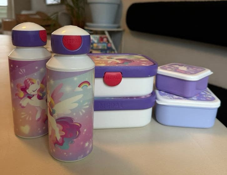 Lunchbox en drinkbekers van MEPAL, Ophalen, Zo goed als nieuw