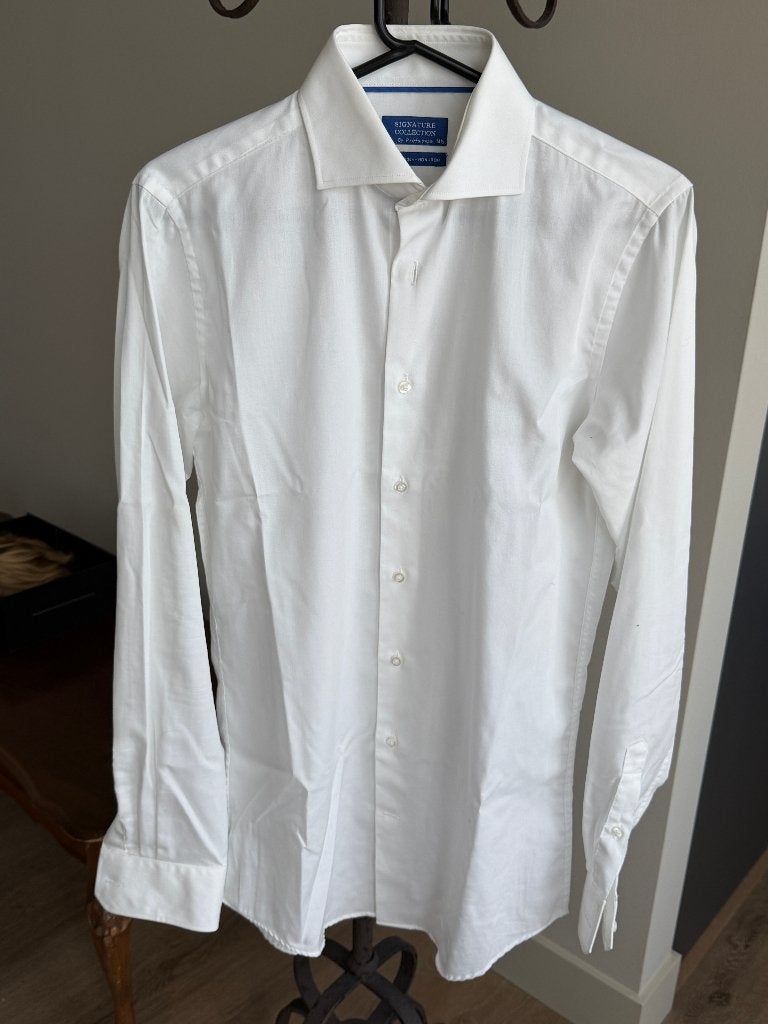 Profuomo. Overhemd. Maat S. Als nieuw., Kleding | Heren, Overhemden, Halswijdte 38 (S) of kleiner, Wit, Ophalen of Verzenden, Profuomo