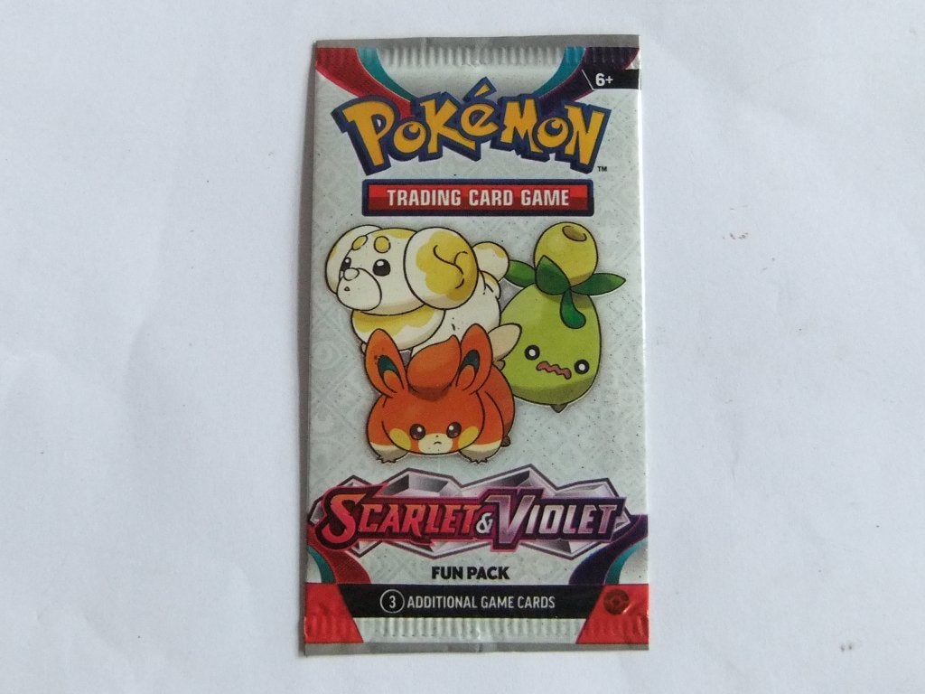Pokémon TCG Scarlet & Violet Fun Pack (3 kaarten)sealed pack, Ophalen of Verzenden, Nieuw, Booster