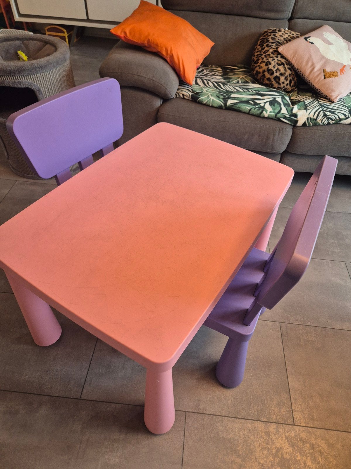 Mammut Kindertafel en kinderstoeltjes, Kinderen en Baby's, Ophalen, Gebruikt, Tafel(s) en Stoel(en)