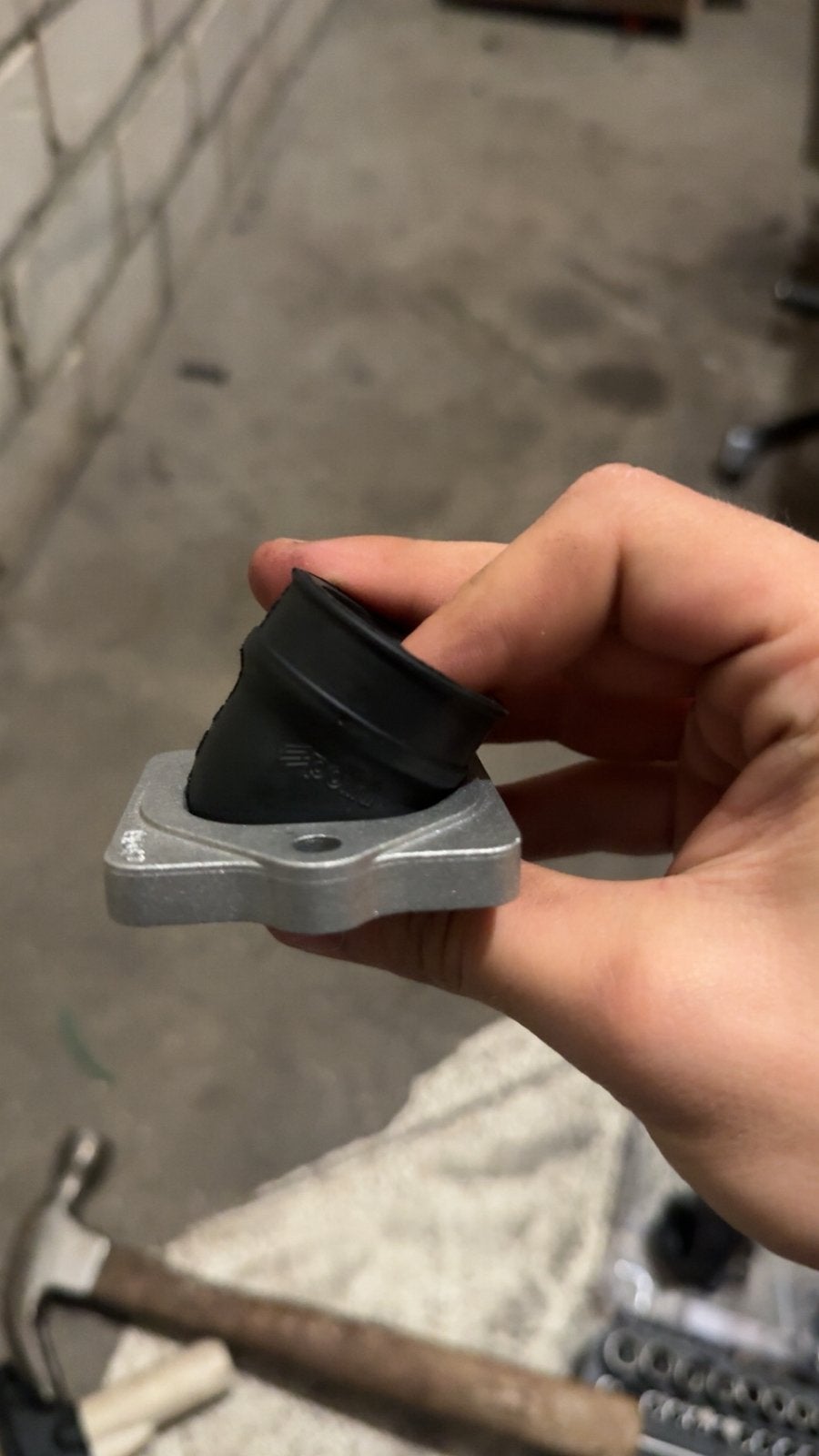 Polini draaibaar spruitstuk 24mm, Ophalen of Verzenden, Zo goed als nieuw, Carburateur