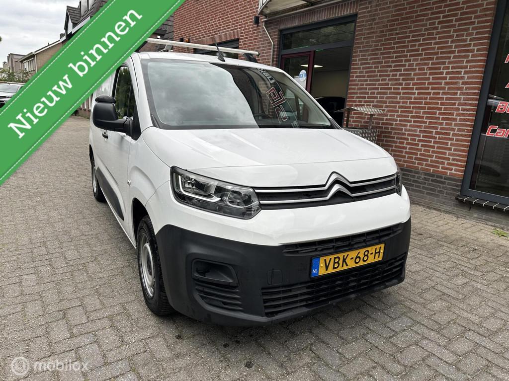 Citroen Berlingo bestel 1.5 BlueHDI Club, 4 cilinders, Citroën, Wit, Origineel Nederlands