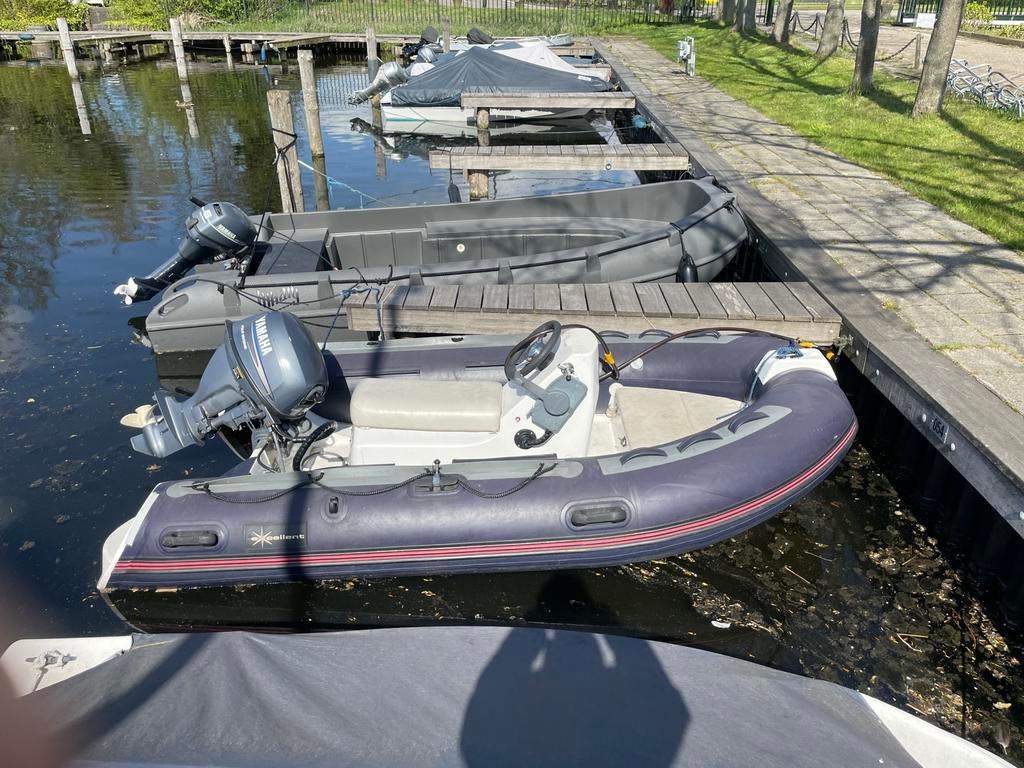Rubberboot rib met stuur moet weg, Watersport en Boten, Ophalen, Gebruikt, Twee personen, Overige typen