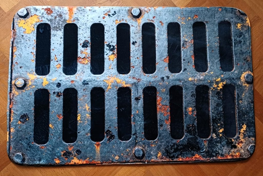 Industriële deurmat, badmat, stoer, decoratief, 60 x 90 cm, Ophalen of Verzenden, Nieuw, Kokos