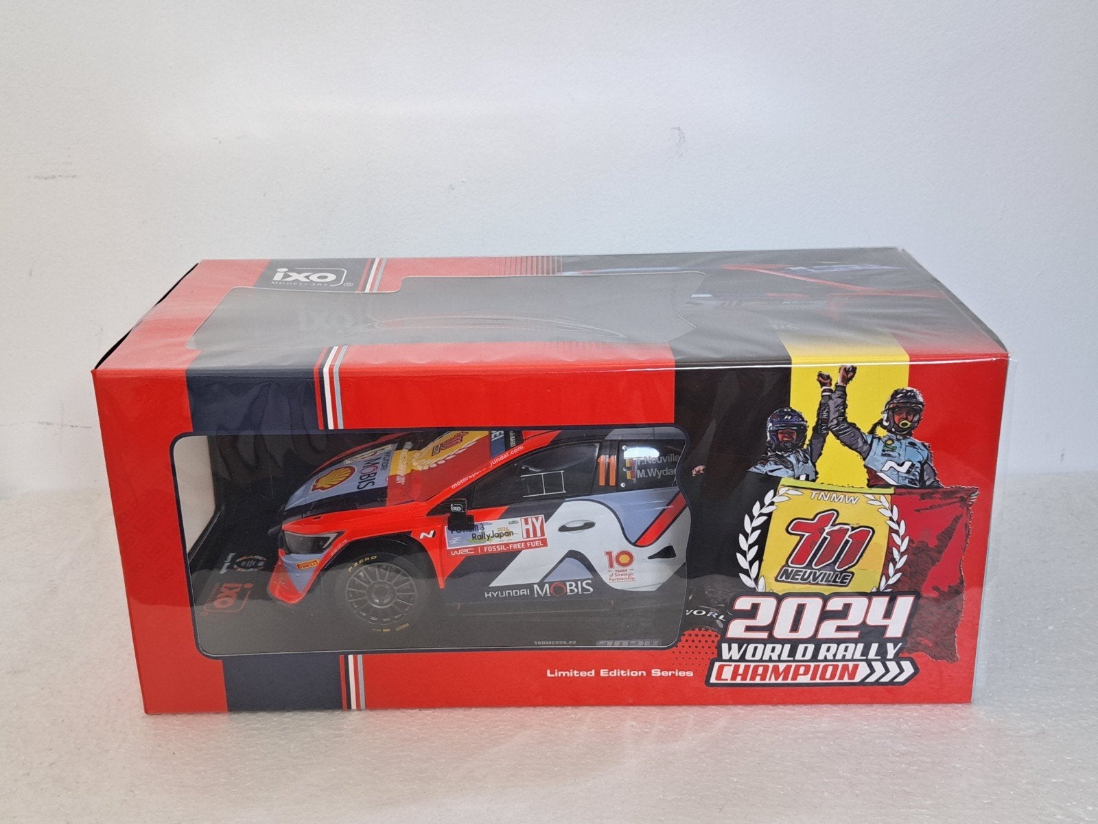 Hyundai I20 WRC Japan WK 2024 Neuville 1/18 IXO NIEUW, Ophalen of Verzenden, Nieuw, Auto, Overige merken