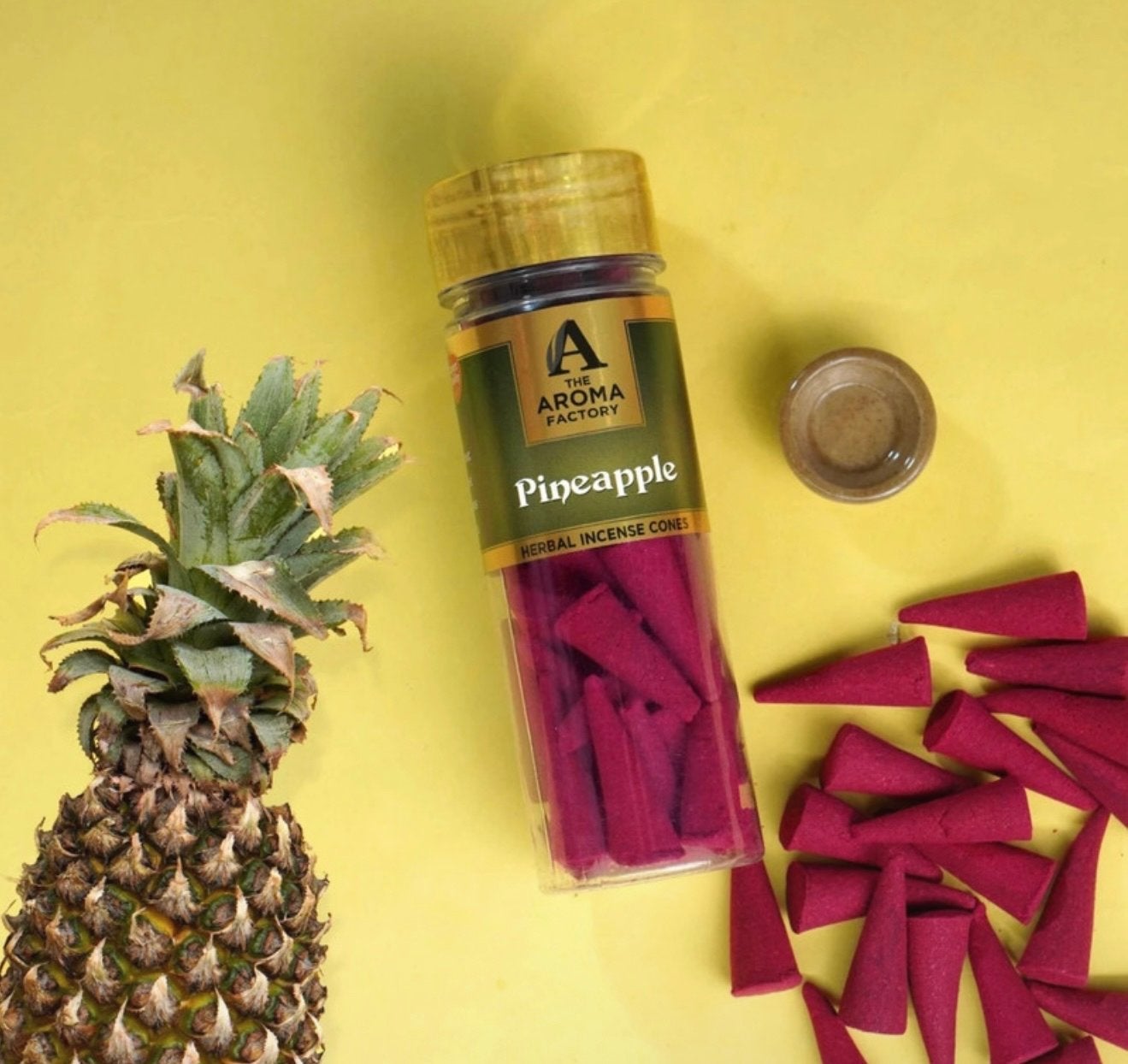 Ananas Wierook Kegels - The Aroma Factory, Overige stijlen, Nieuw, Ophalen of Verzenden, Natuurlijk materiaal