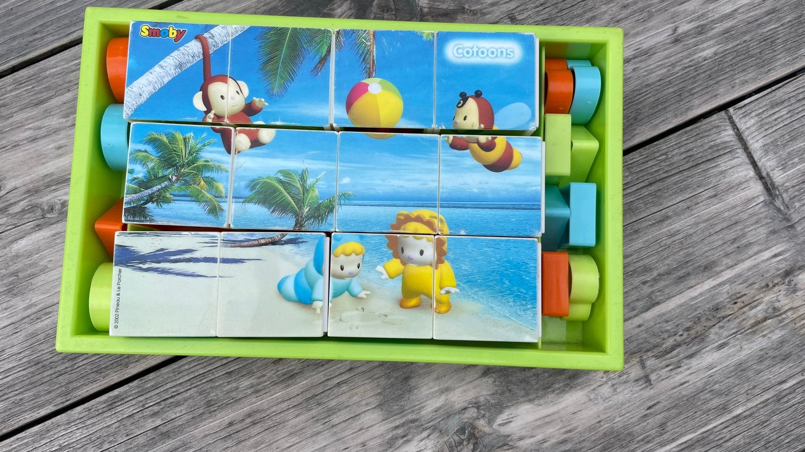 Smoby cartoon puzzel dobbelstenen urenlang speelplezier, Kinderen en Baby's, Ophalen of Verzenden, Gebruikt, Jongen of Meisje