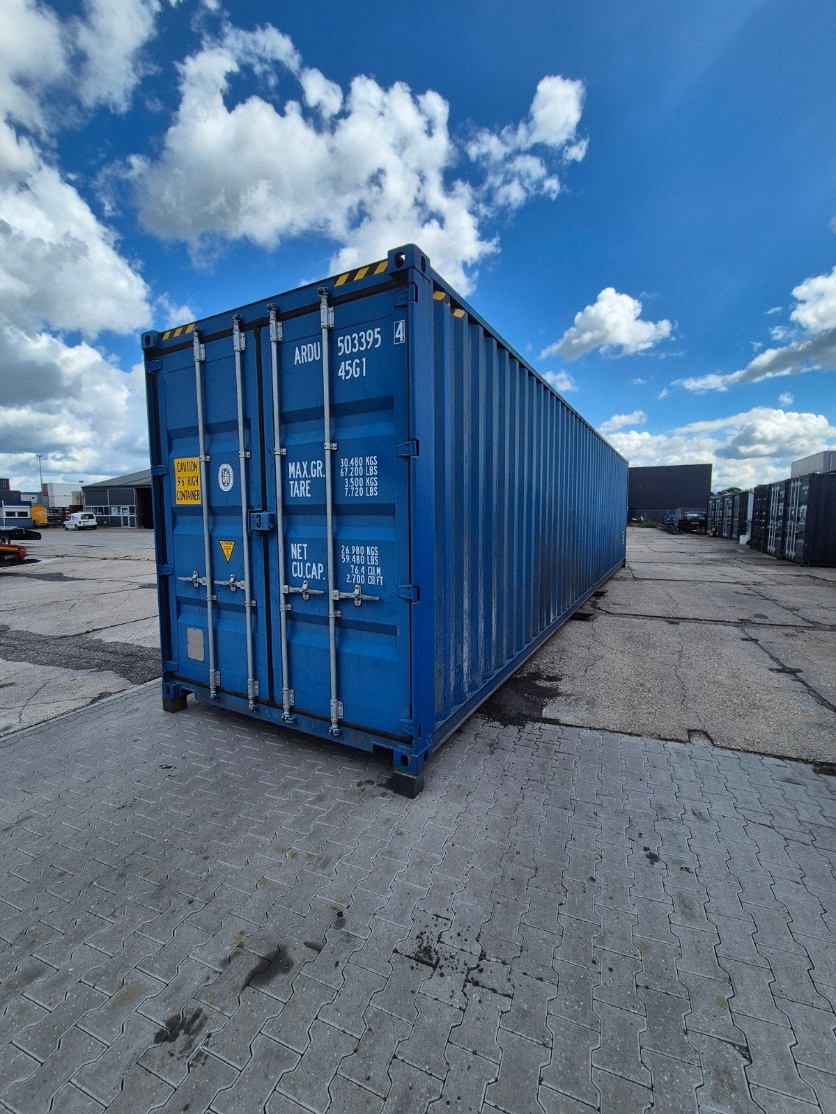 Jong gebruikte 40ft High Cube container, Ophalen of Verzenden