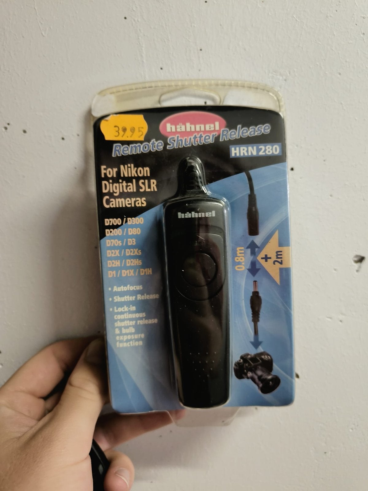Hähnel HRN 280 Afstandsbediening voor Nikon DSLR Camera's, Ophalen of Verzenden, Nieuw