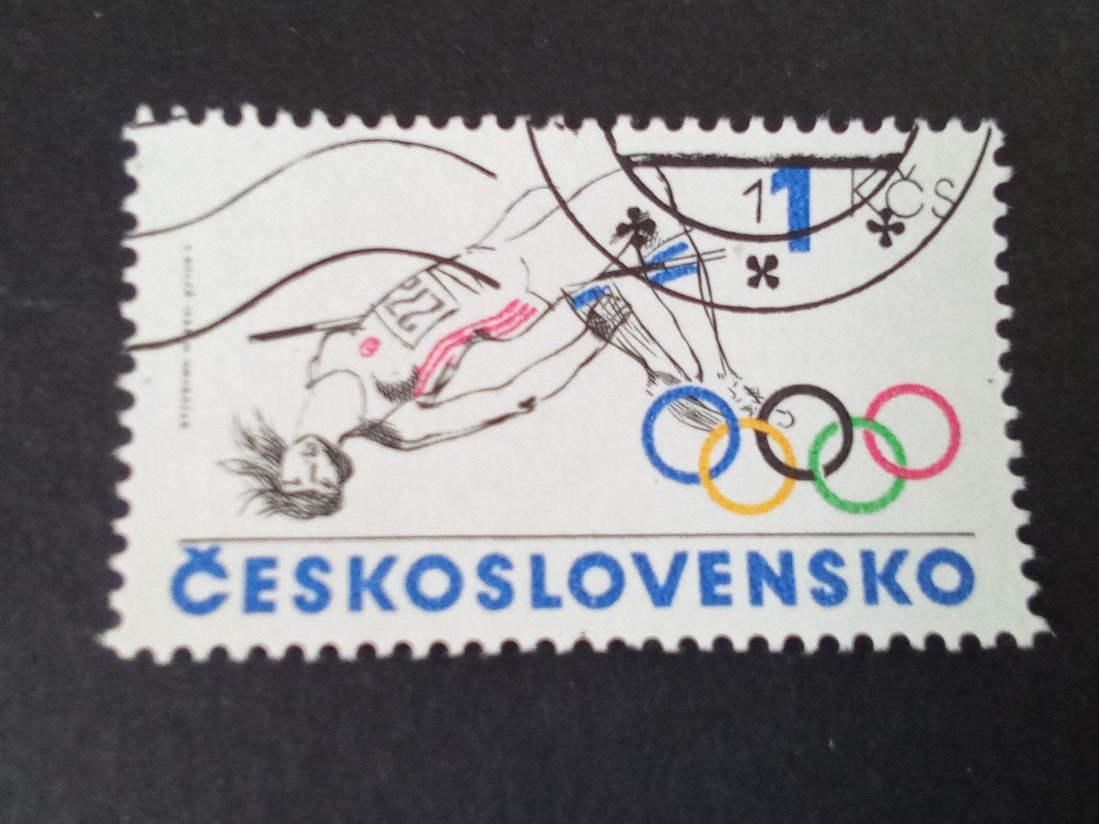 Tsjeslowakije 3 - Olympische spelen, Ophalen of Verzenden, Gestempeld, Sport