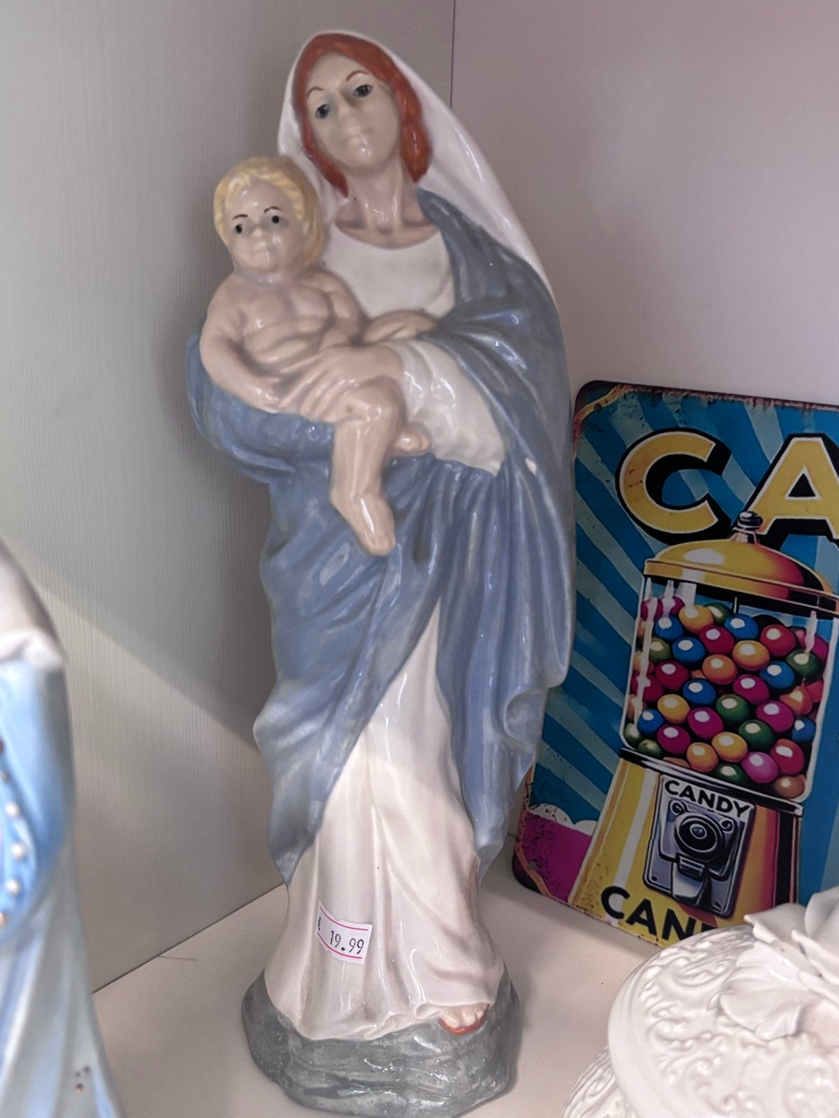 Vintage Maria met Jezus beeld - Zoet en uniek, Ophalen of Verzenden