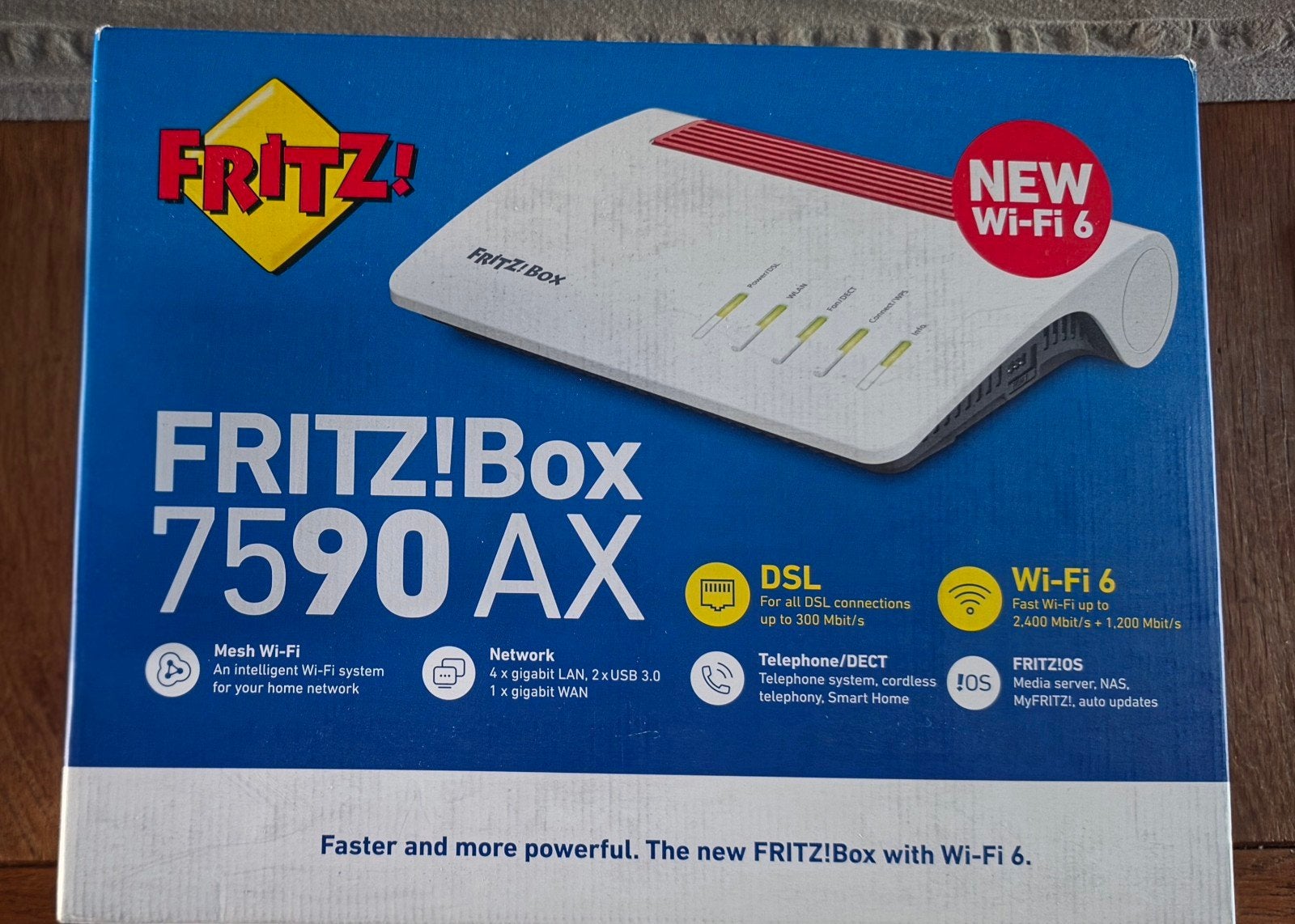 Fritz!Box 7590 AX, Computers en Software, Ophalen, Zo goed als nieuw, Router met modem, Fritz!Box