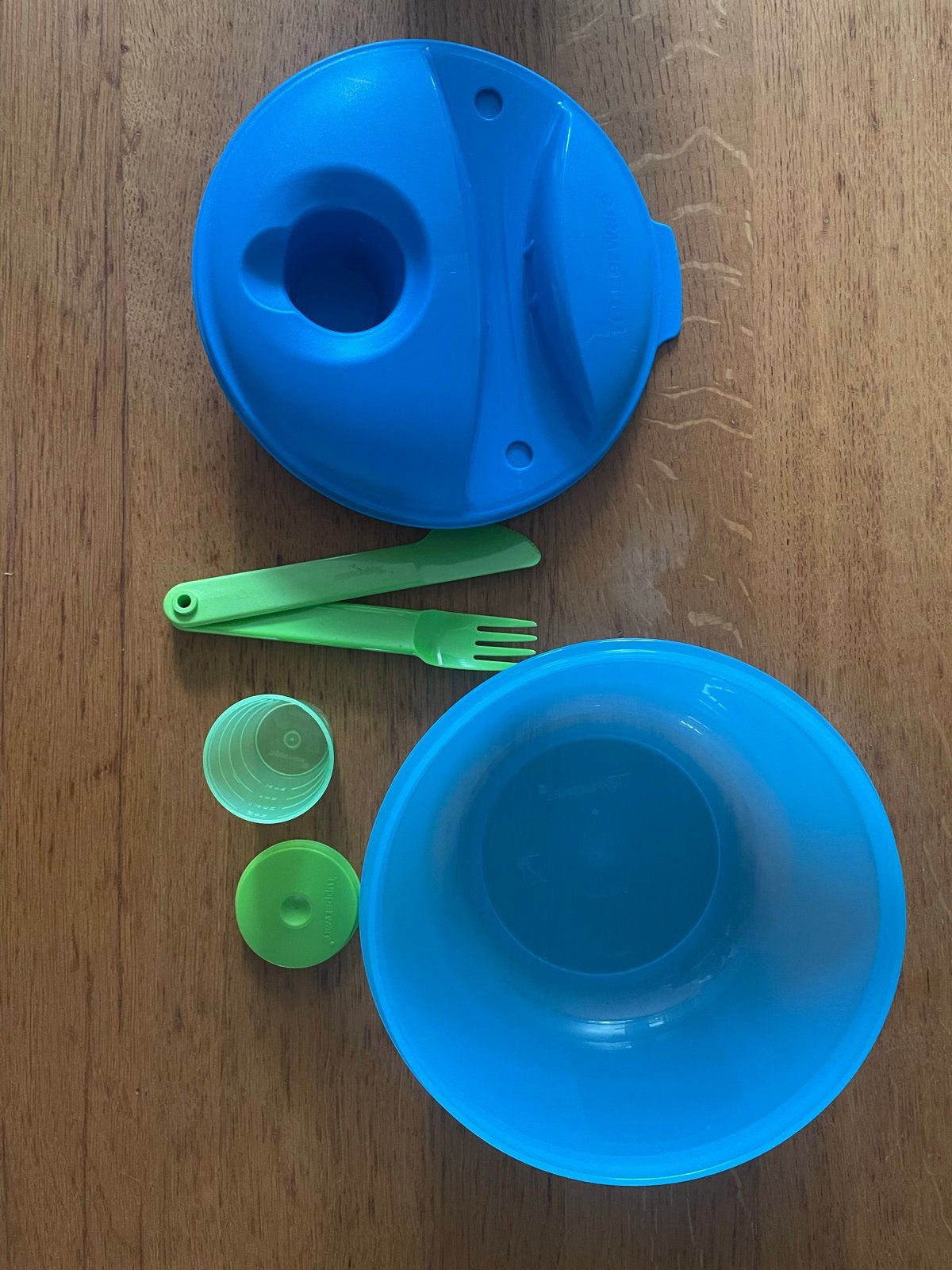 Nieuwe Tupperware Fris Op Weg 1,5L - Ideaal voor onderweg, Bewaardoos, Blauw, Nieuw, Ophalen of Verzenden