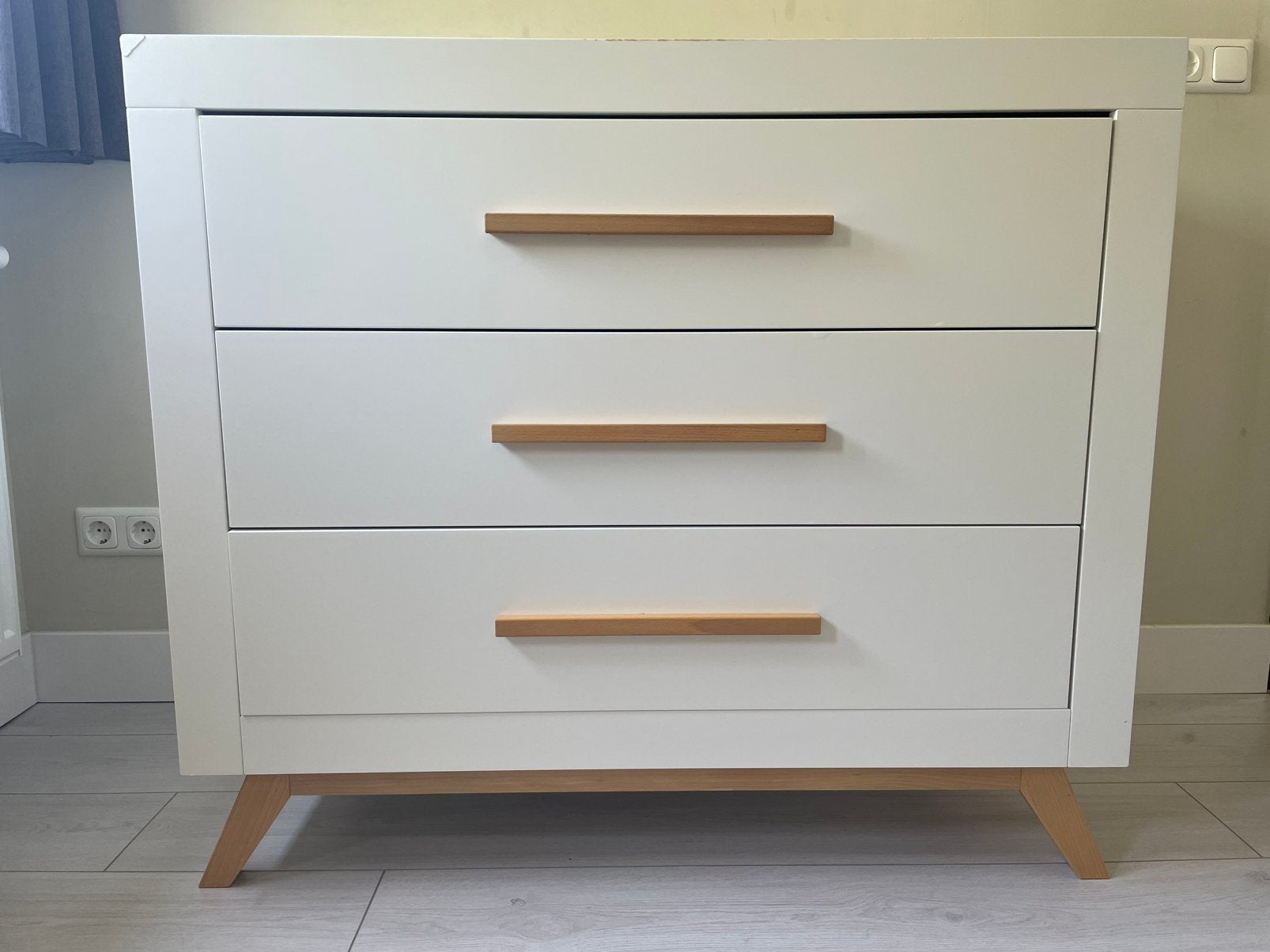Bopita Fenna Commode Wit / Naturel, Ophalen, Gebruikt, 50 tot 70 cm, 100 cm of meer