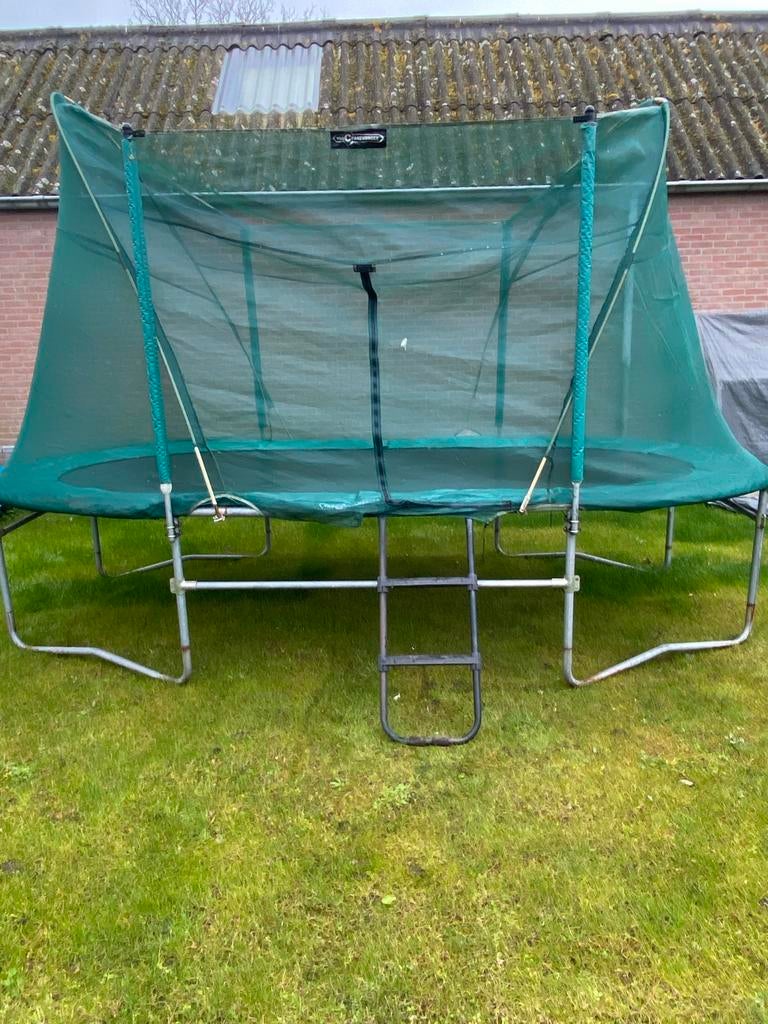 Grote trampoline met veiligheidsnet Cranenbroek, Ophalen, Gebruikt