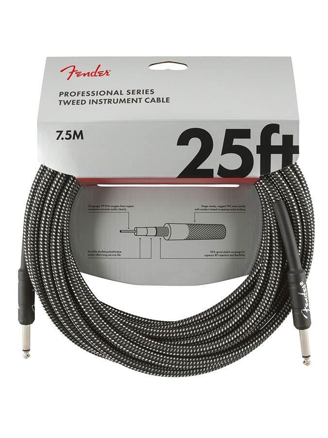 Fender Gitaarkabel Professional Gray Tweed 7.5 Meter, Muziek en Instrumenten, Kabels en Stekkers, Nieuw, Instrument, Ophalen of Verzenden