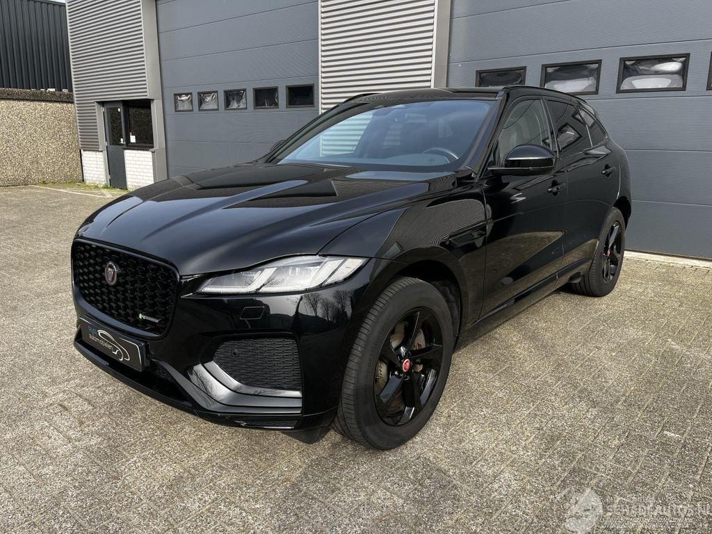 Jaguar F-Pace 2.0 P400e BLACK EDITION PHEV (bj 2022), Auto diversen, Schadeauto's, Automaat, Zwart, Hybride Elektrisch/Benzine