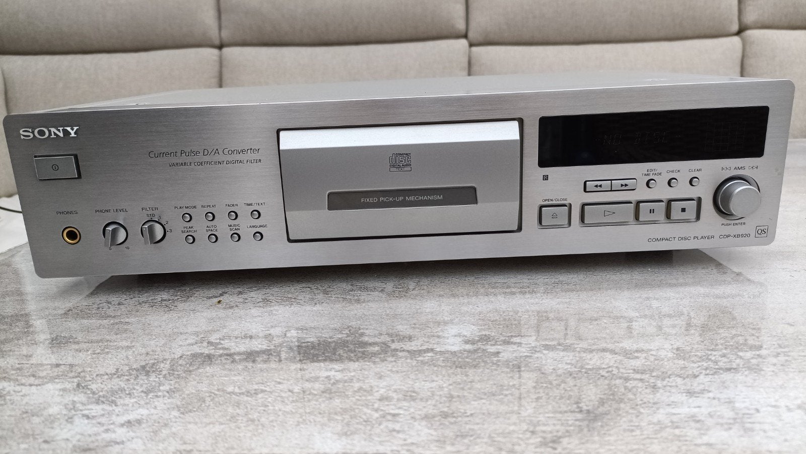Sony CDP Xb-920 CD-speler, Ophalen of Verzenden, Gebruikt, Sony