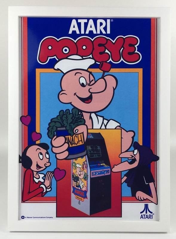 POPEYE Atari Retro Arcade Gameroom Affiche in frame, 1 speler, Verzenden, Nieuw, Vanaf 3 jaar