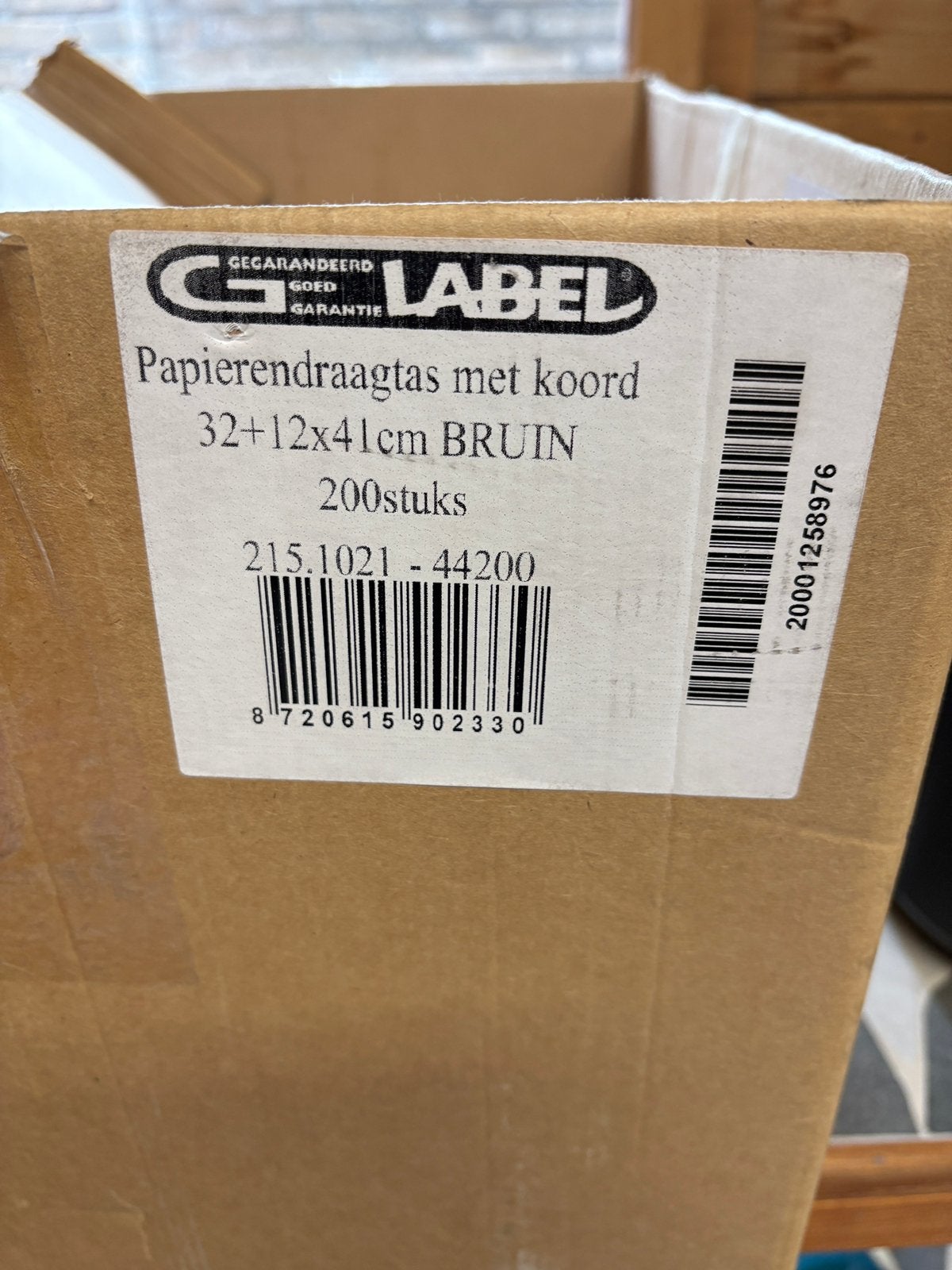 Papieren draagtassen, Diversen, Ophalen of Verzenden, Nieuw