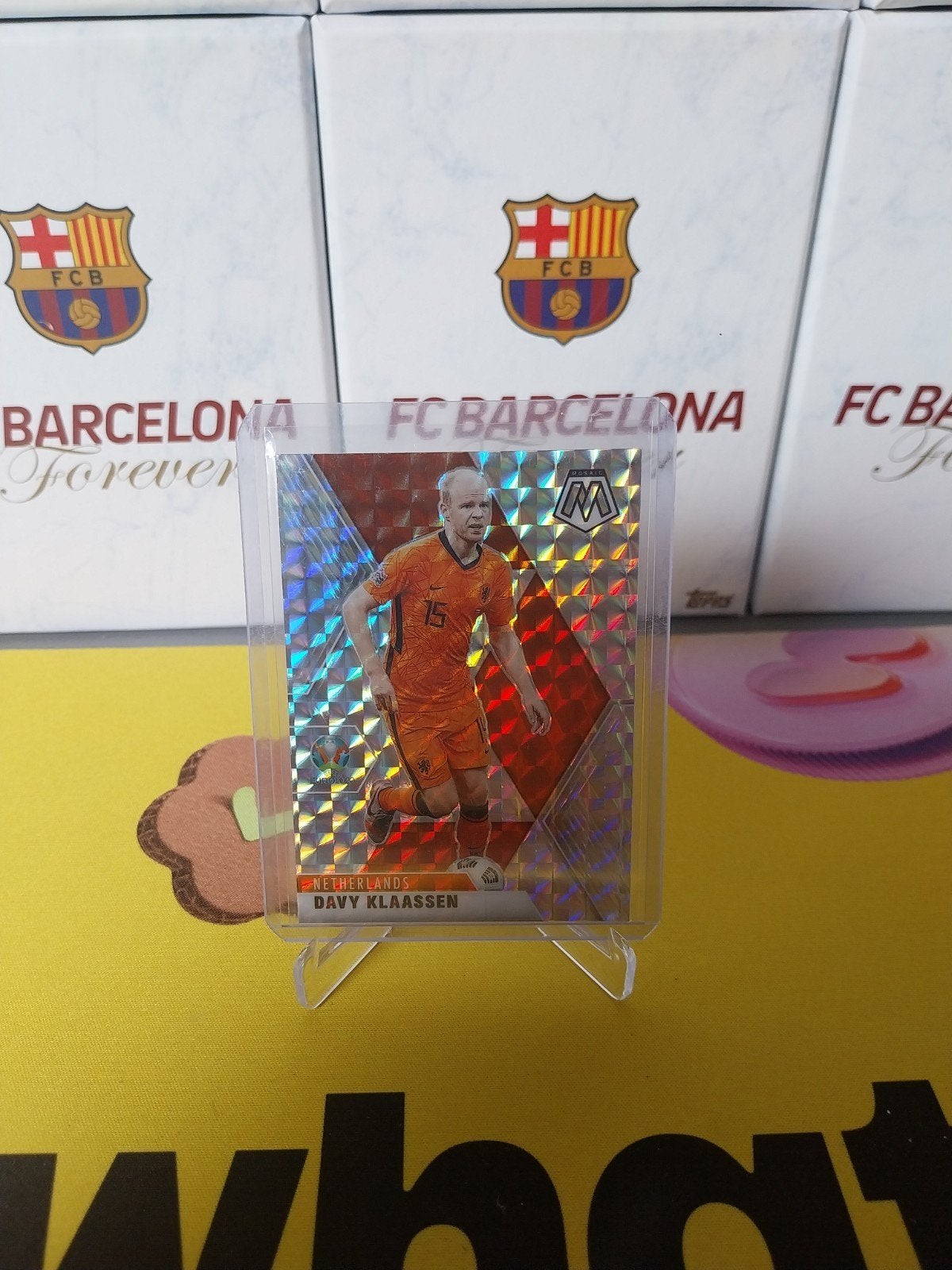 Davy Klaassen Silver Mosaic Euro 2020, Ophalen of Verzenden, Zo goed als nieuw, Overige binnenlandse clubs, Poster, Plaatje of Sticker