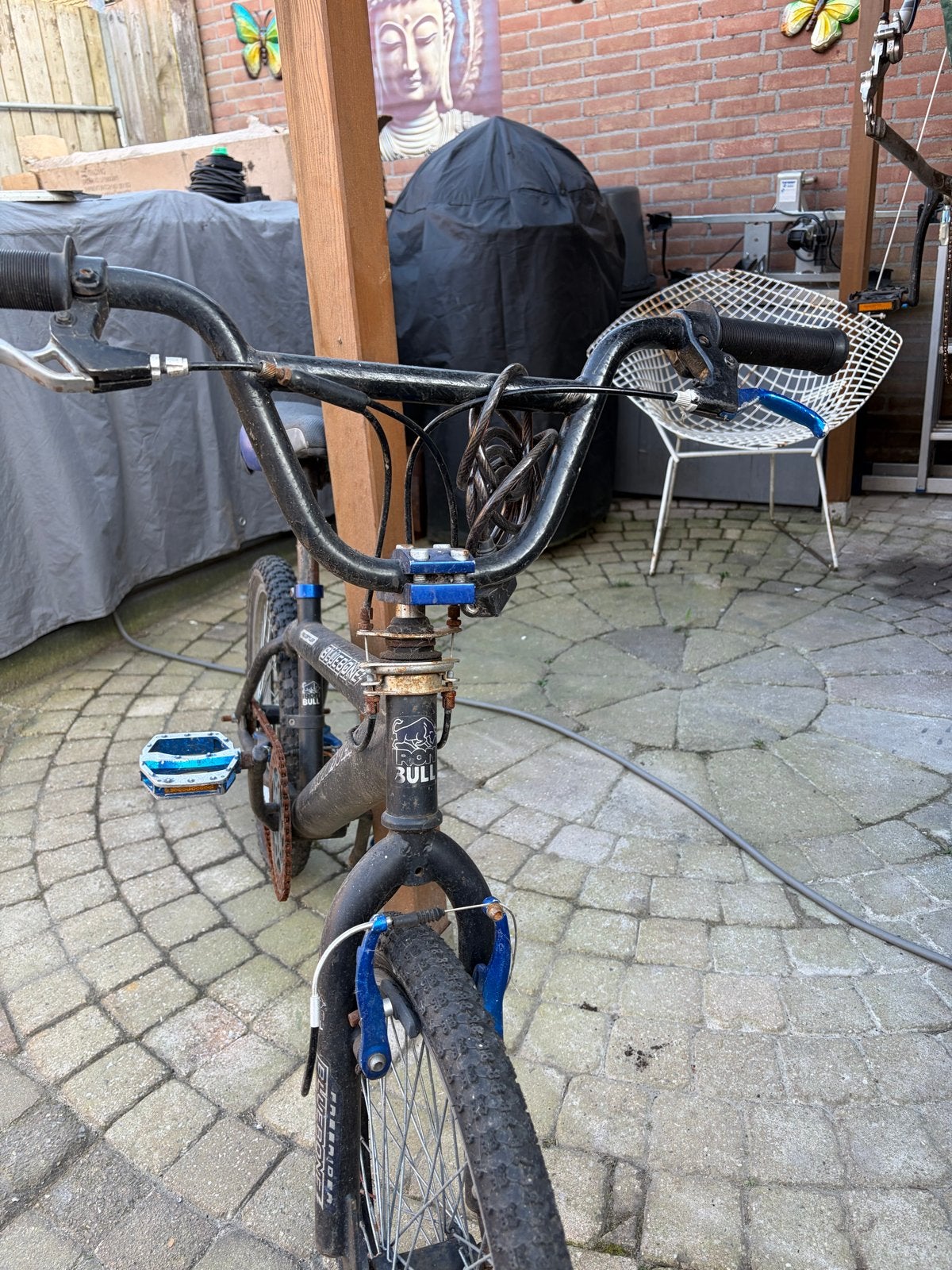 Ironbull BMX Fiets - Gebruikt, voor de liefhebber, Ophalen, Staal, Velgrem, Voetsteunen