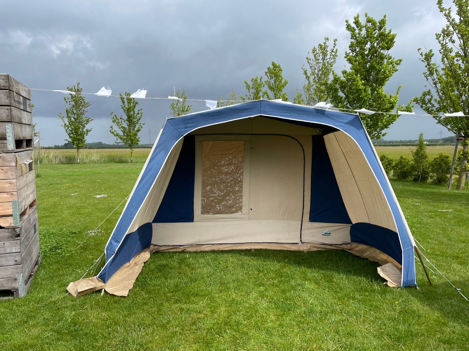 Stormtent Hypercamp Obelink GRATIS, Caravans en Kamperen, Ophalen, Gebruikt, Tot en met 4