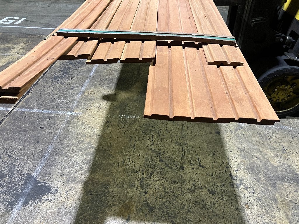 Hardhouten Planken rabat channelsiding Louro Gamela 21x125mm, Tuin en Terras, Ophalen, Planken, Nieuw, Hardhout