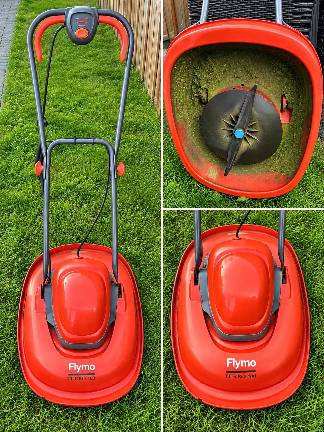 Flymo Turbo 400 elektrische grasmaaier, Ophalen, Gebruikt, Elektrische grasmaaier, 30 t/m 39 cm