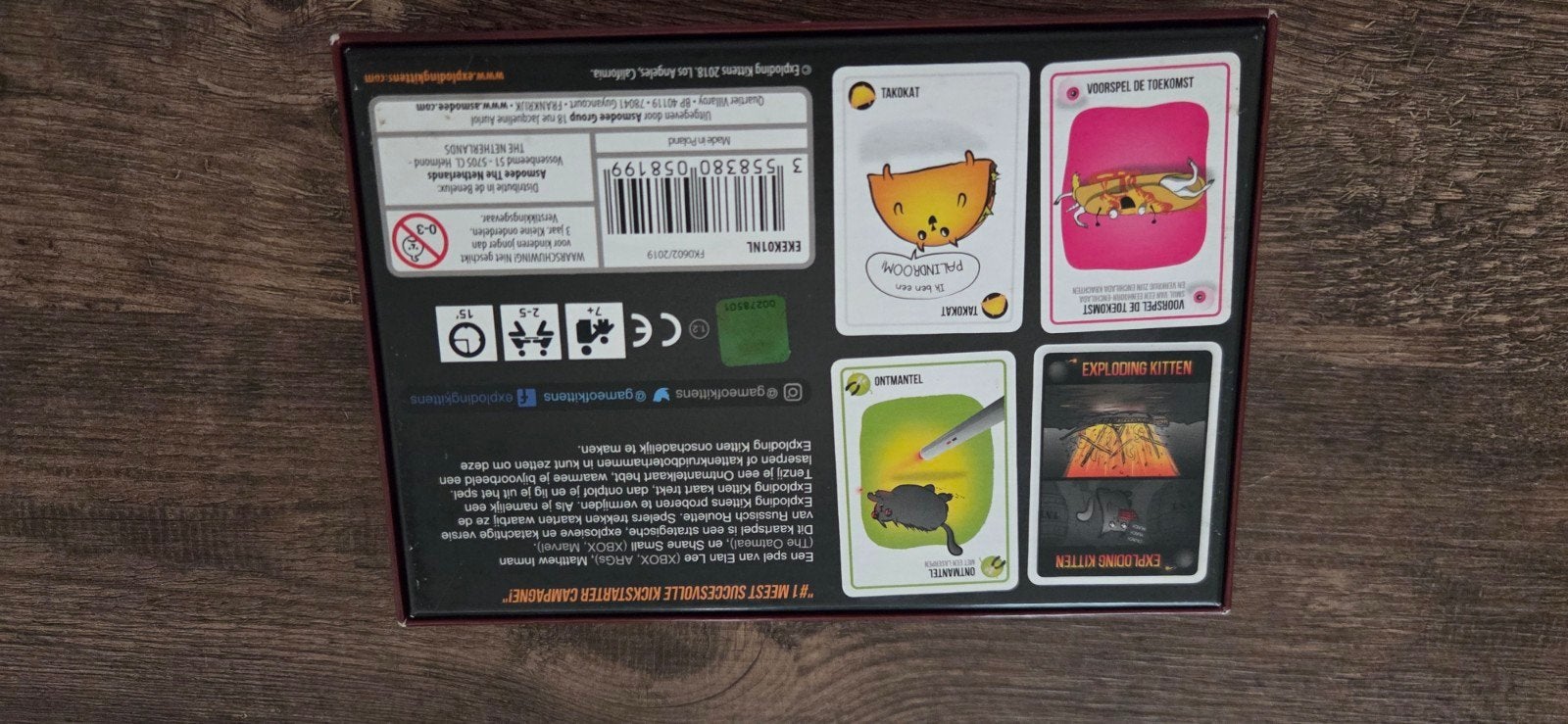 Exploding Kittens Kaartspel - Hilarisch en Strategisch, Vijf spelers of meer, Ophalen, Zo goed als nieuw, Exploding Kittens LLC