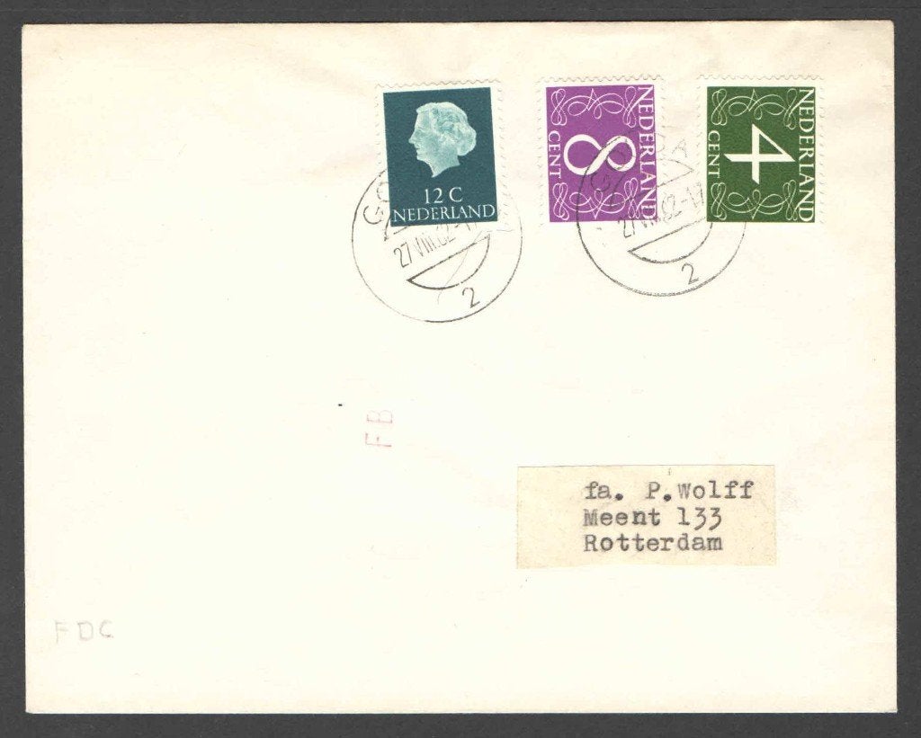 Nederland Cover/Brief met NVPH nr 774/6 (2), Postzegels en Munten, Brieven en Enveloppen | Nederland, Ophalen of Verzenden, Envelop