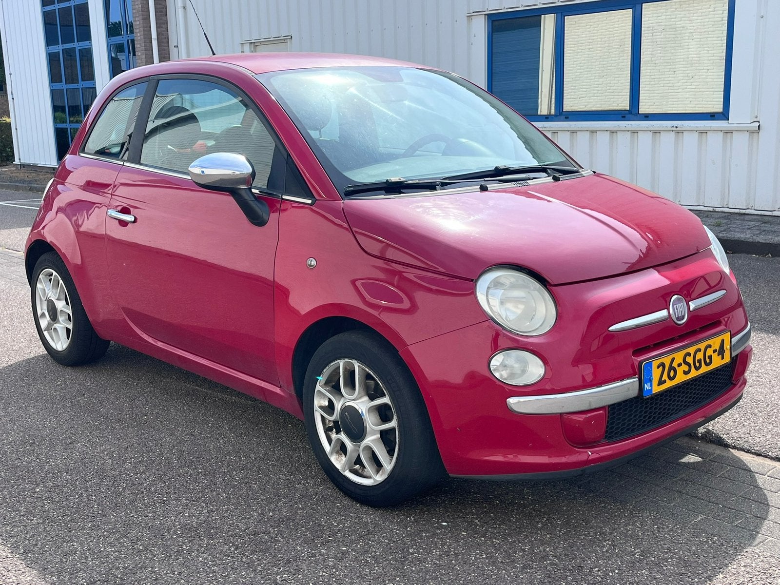 Fiat 500 1.2 2009 Rood | apk 07-2027 | rijdt goed, Euro 5, Stof, 1242 cc, 4 cilinders