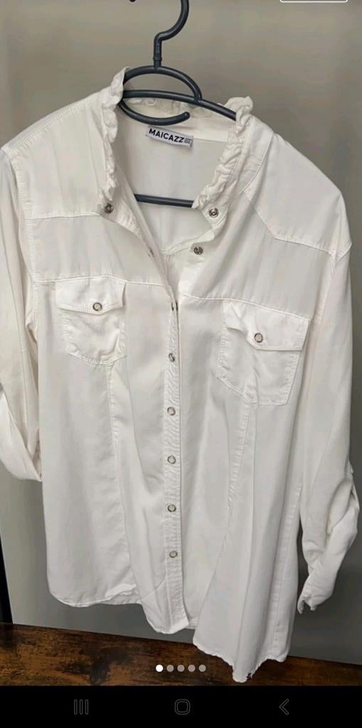 Maicazz blouse wit maat 40 1x gedragen nu te klein, Maat 38/40 (M), Wit, Ophalen of Verzenden, Maicazz