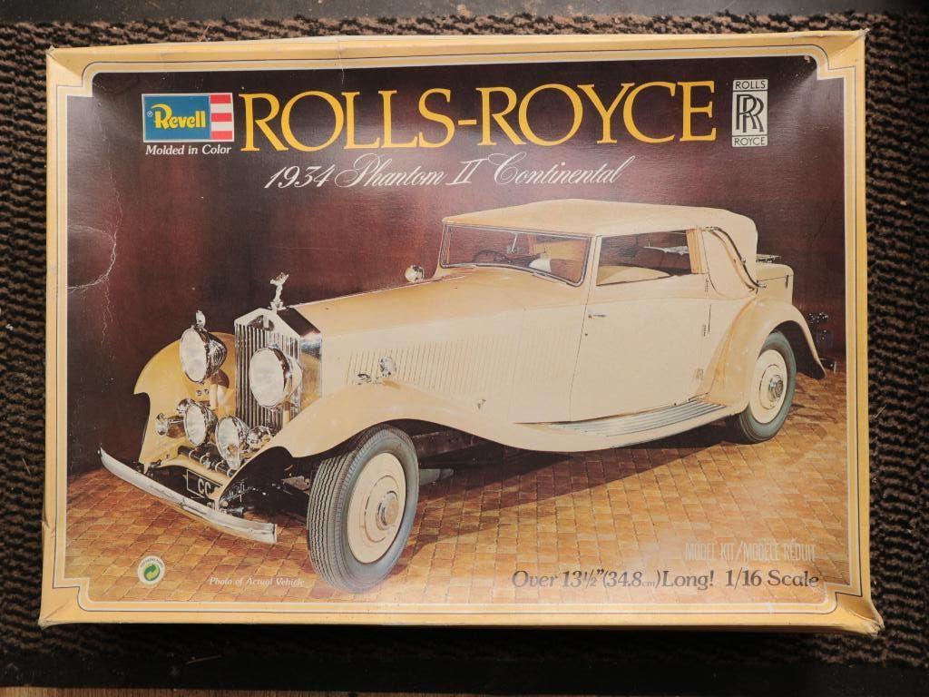 Revell Rolls-Royce Phantom II 1934 modelbouw auto, Auto, Revell, Groter dan 1:32, Ophalen of Verzenden
