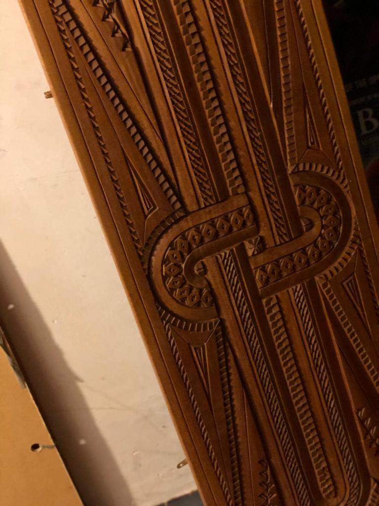 Houten paneel houtsnijwerk, Antiek en Kunst, Ophalen