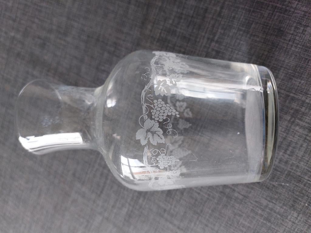 Glas geslepen vaasjes en kogelflesje. MP, Ophalen of Verzenden, Zo goed als nieuw, Overige typen