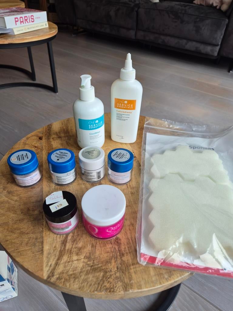 Pakket CND acryl en benodigdheden, Ophalen of Verzenden, Zo goed als nieuw, Overige kleuren, Handen en Nagels
