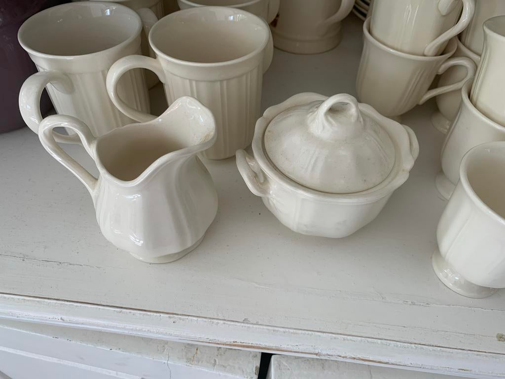 Wedgwood  Queens Shape - melkkan & suikerpot, Overige typen, Ophalen of Verzenden, Zo goed als nieuw, Wedgwood