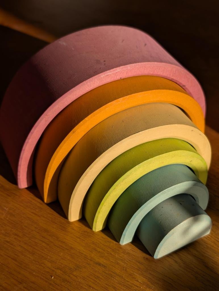 Grimms regenboog klein pastel kleuren, Ophalen of Verzenden, Gebruikt, Overige typen