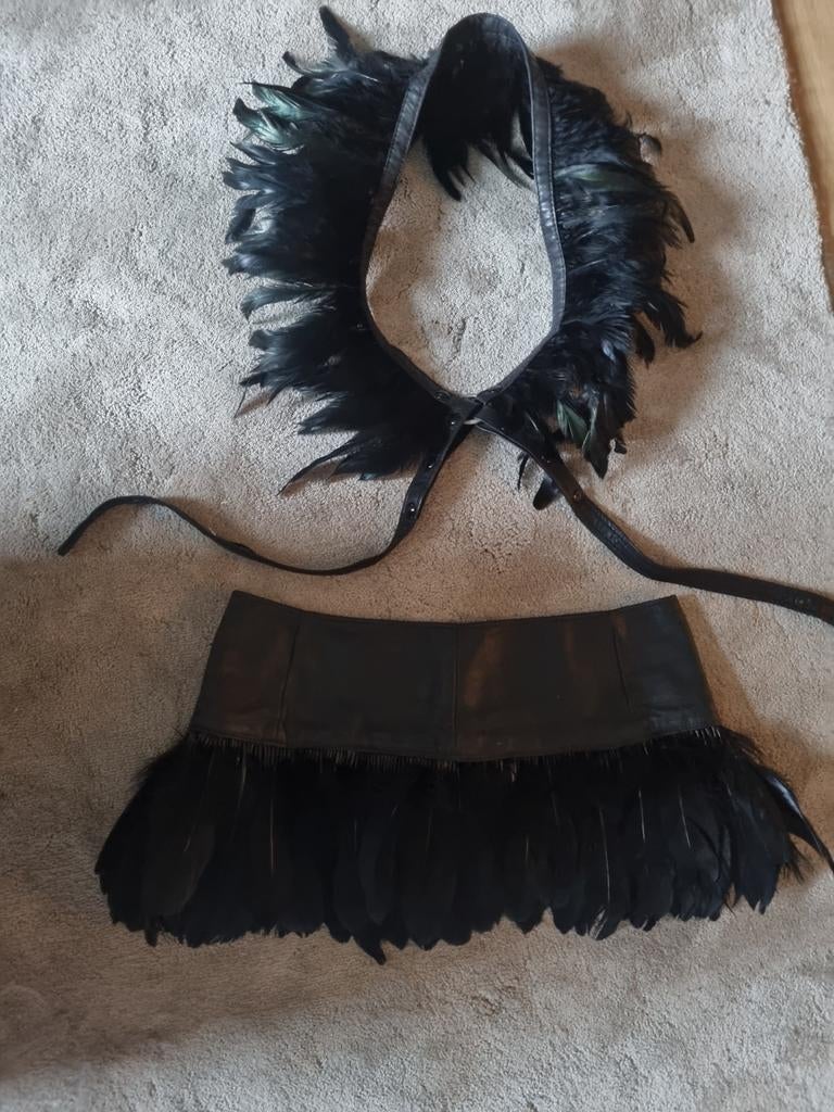 Kinky feest pakje. Echt leer maat 38, Verzenden, Zwart, Body of Korset