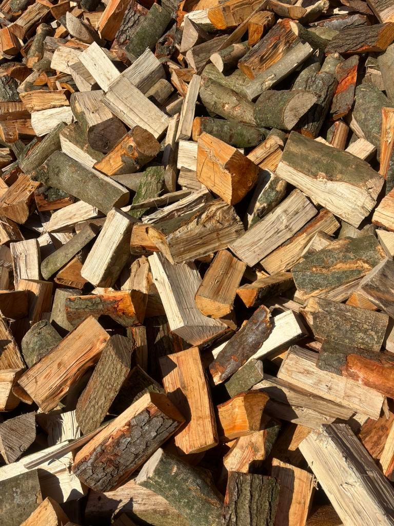 Goedkope Haardhout mix, Tuin en Terras, Haardhout, 6 m³ of meer, Verzenden, Essenhout, Blokken