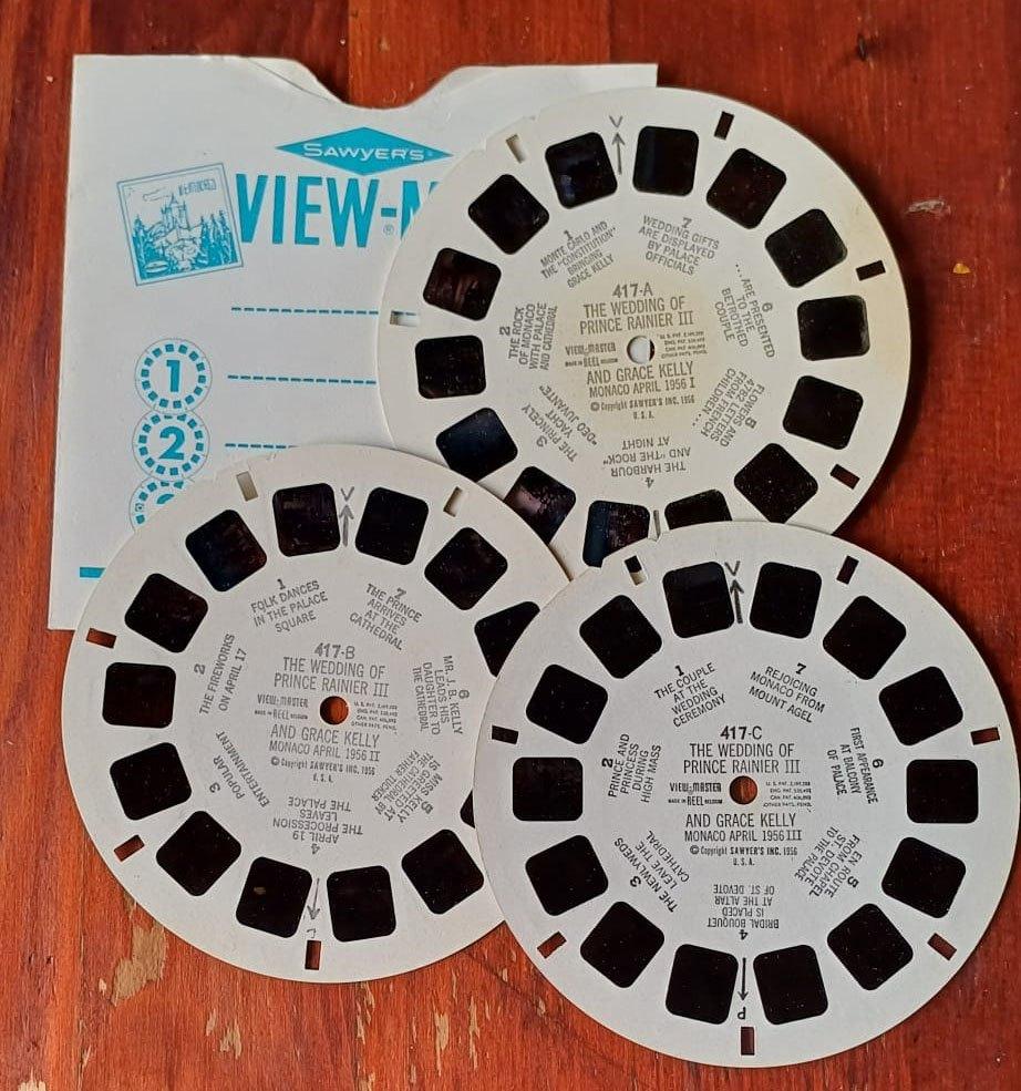 Viewmaster 417: Wedding of Prince Rainier & Grace Kelly, Ophalen of Verzenden, Overige typen