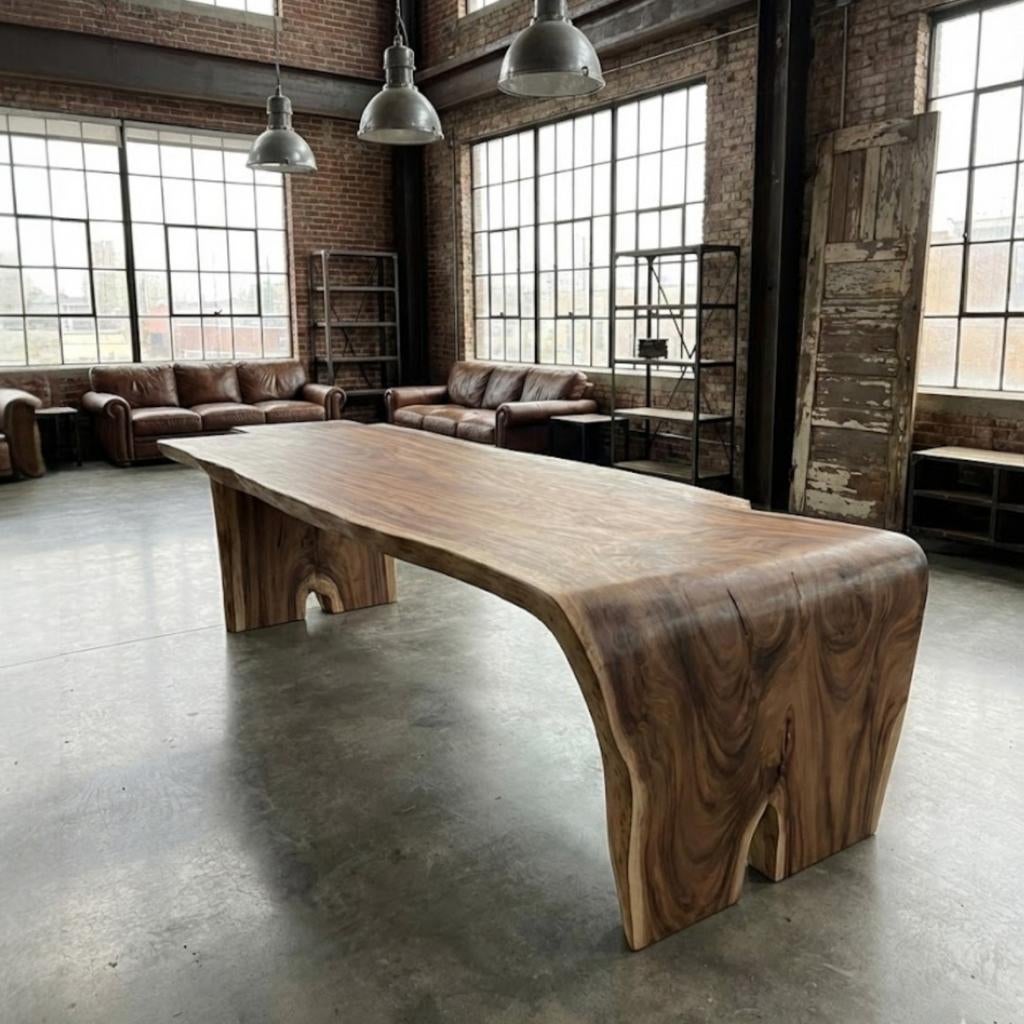 Suar boomstamtafel - Uniek en op maat gemaakt, Huis en Inrichting, Tafels | Eettafels, Ophalen, 100 tot 150 cm, Info@mokana.nl