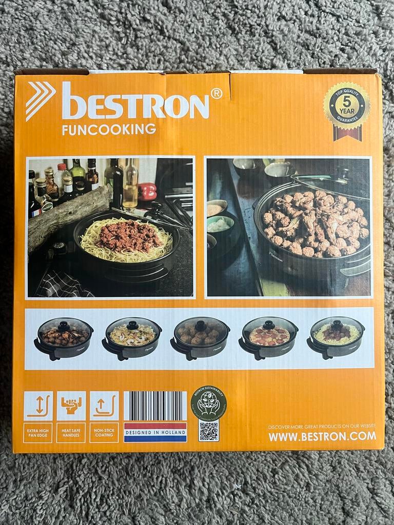 Bestron Party & hapjespan - Nieuw in doos!, Ophalen of Verzenden, Nieuw