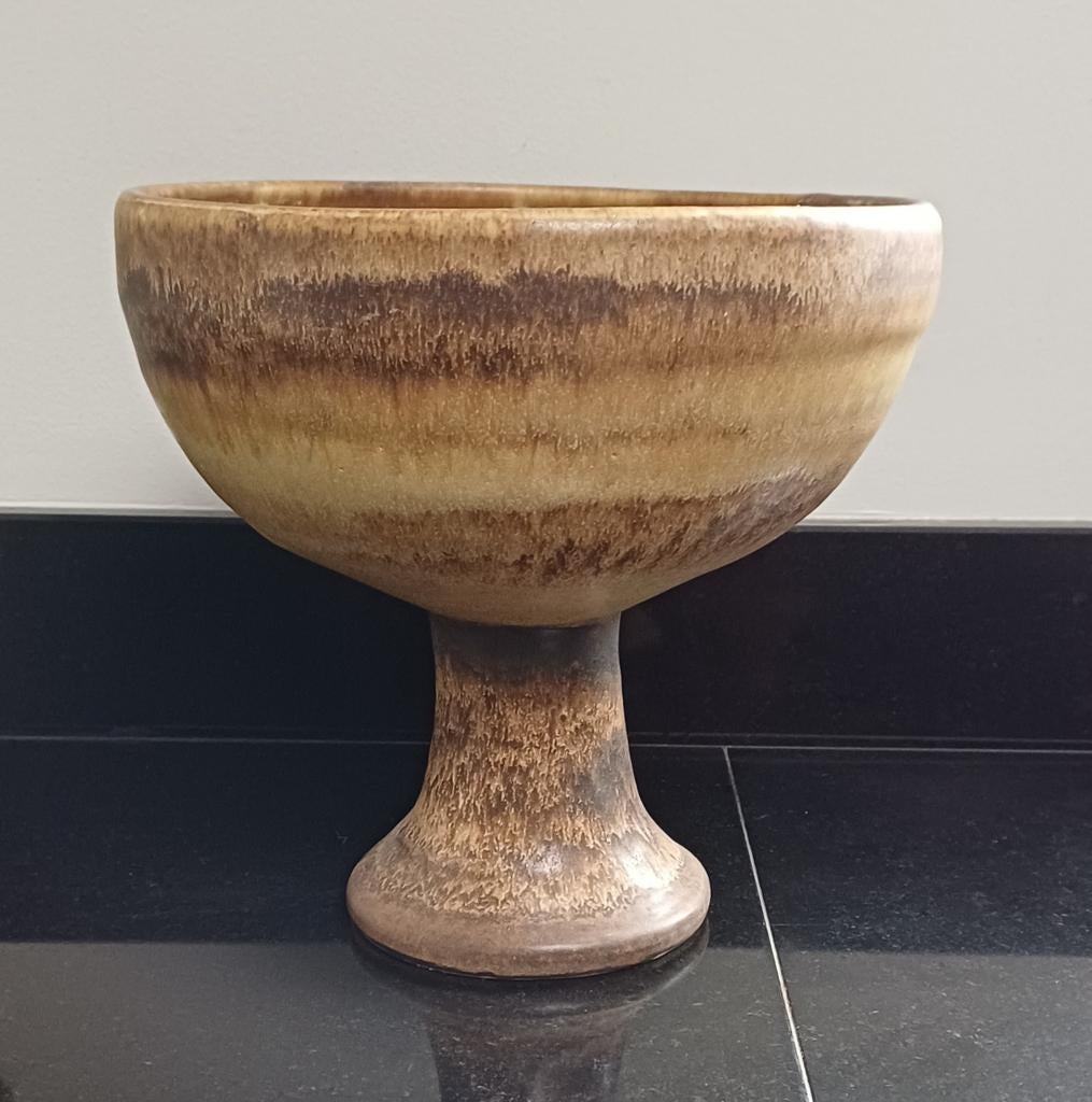 Grote Vintage Retro Bloempot, Gebruikt, Rond, Minder dan 40 cm, Balkon
