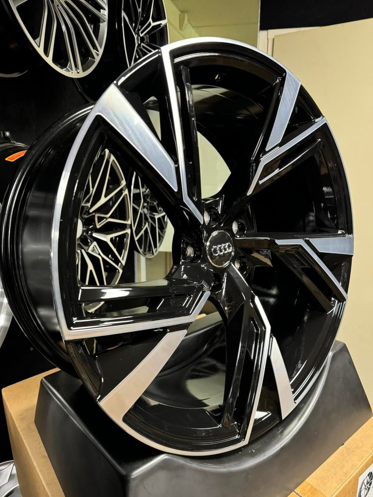ACTIE 21 inch velgen voor Audi RS look 5x112 A6 A7 A8 Q5 SQ5, 255 mm, Velg(en), Nieuw, Personenwagen