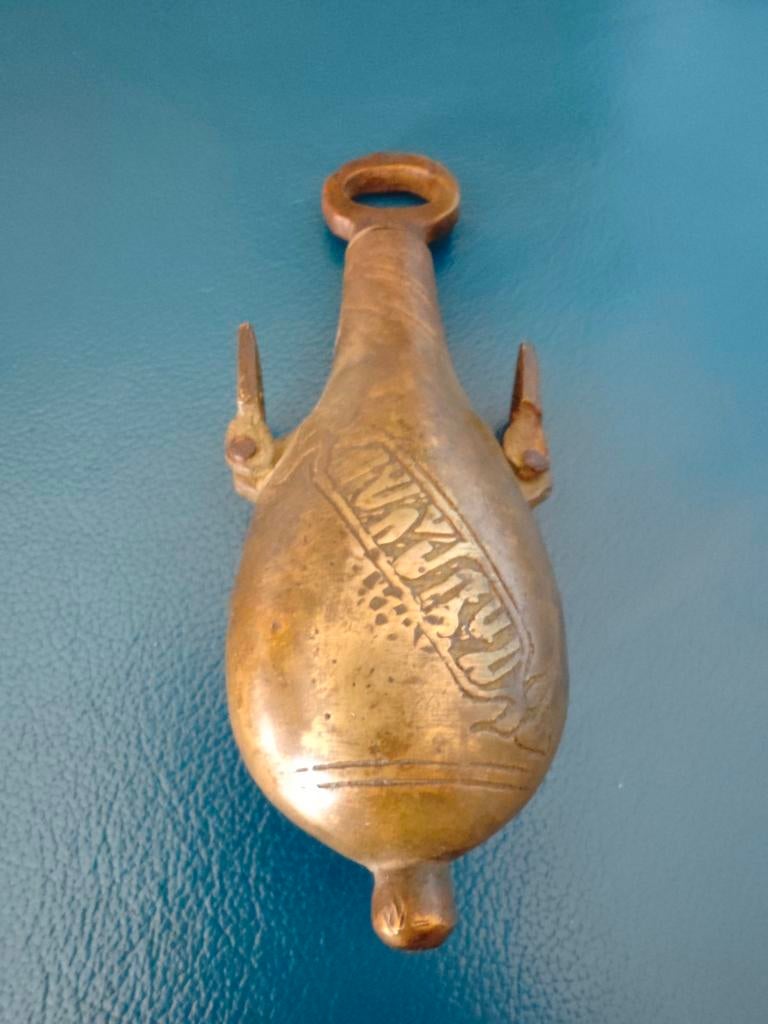 Antiek kruitflesje, Antiek en Kunst, Ophalen of Verzenden