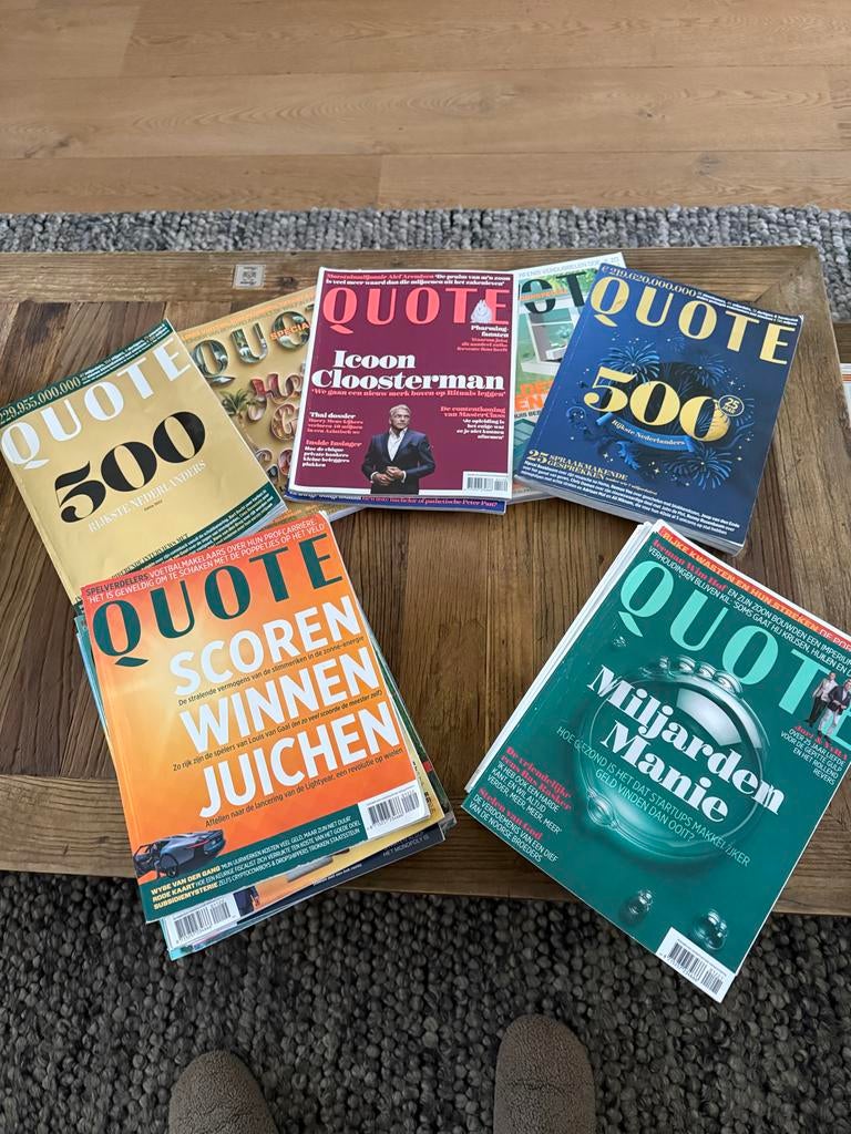 Stapel Quote tijdschriften, Boeken, Ophalen, Gelezen, Glossy